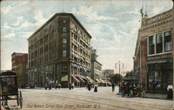 East Avenue, Corner Main Street Postcard