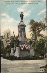 Soldiers' and Sailors' Monument, Washington Park Rochester, NY Postcard Postcard Postcard