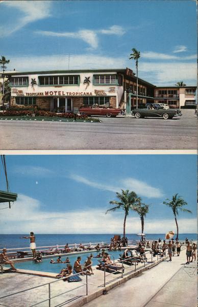 Tropicana Motel Miami Beach  Postcard