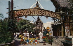 Adventureland Safari Disney Postcard Postcard Postcard