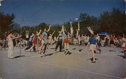 Volleyball, Mountain Lake House Postcard