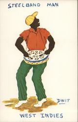 Steelband Man Postcard