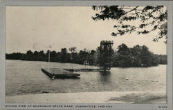 Diving Pier at Shakamak State Park Jacksonville, IN Postcard Postcard Postcard