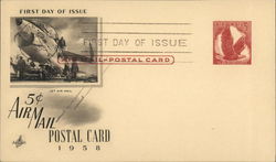 5c Jet Airmail Postal Card Postcard