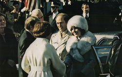 President and Mrs. Carter Welcome Pierre Trudeau Postcard