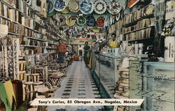 Leather Goods Factory, Tony's Curios Postcard