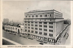 Eaton's, College Street - Furniture Store Toronto, ON Canada Ontario Postcard Postcard Postcard