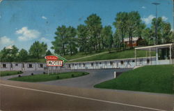 Suburban Motel Postcard