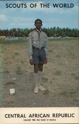 1968 Scouts of the World: Central African Republic Postcard