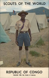 1968 Scouts of the World: Republic of Congo Postcard