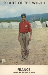 1968 Scouts of the World: France Postcard