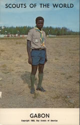 1968 Scouts of the World: Gabon Postcard