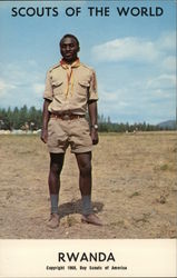 1968 Scouts of the World: Rwanda Postcard