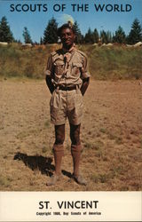 1968 Scouts of the World: St. Vincent Caribbean Islands Postcard Postcard Postcard