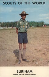 1968 Scouts of the World: Surinam Postcard