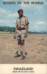 1968 Scouts of the World: Swaziland Africa Postcard Postcard Postcard