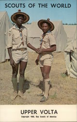 1968 Scouts of the World: Upper Volta Postcard