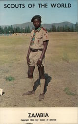 1968 Scouts of the World: Zambia Postcard