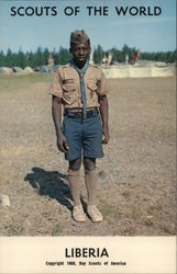 1968 Scouts of the World: Liberia Postcard