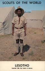 1968 Scouts of the World: Lesotho Postcard