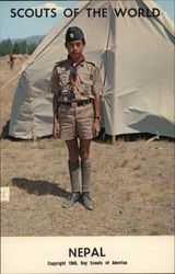 1968 Scouts of the World: Nepal Postcard