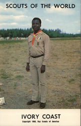 1968 Scouts of the World: Ivory Coast Postcard