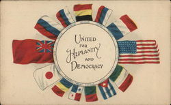 United for Humanity and Democracy Postcard