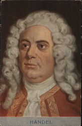 Head Shot of Handel Composers Postcard Postcard Postcard