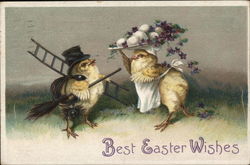 Best Easter Wishes With Chicks Postcard Postcard Postcard