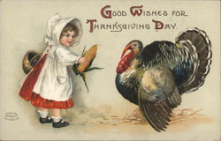 Good Wishes for Thanksgiving Day Postcard Postcard Postcard