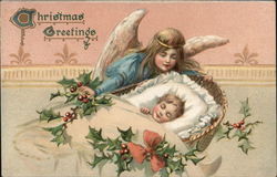 Christmas Greetings Postcard