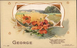 Name Poem: George Names Postcard Postcard Postcard