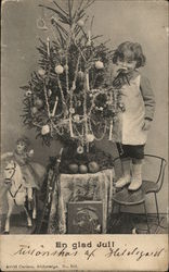 Child and Christmas Tree Children Postcard Postcard Postcard