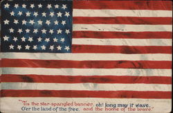 American Flag Flags Postcard Postcard Postcard