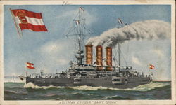 Austrian Cruiser "Saint Georg" Postcard