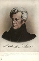 Andrew Jackson Presidents Postcard Postcard Postcard