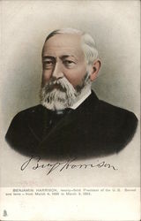 Benjamin Harrison Postcard