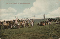 The Fool Dance of the Assinniboines Native Americana Postcard Postcard Postcard