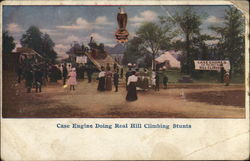 Case Engine Doing Real Hill Climbing Stunts Postcard