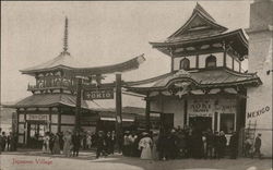 Japanese Village - The Alaska-Yukon-Pacific Exposition - 1909 Postcard