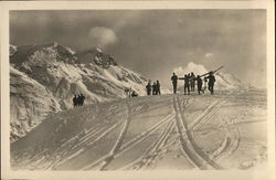 Wintersport Skiing Postcard Postcard