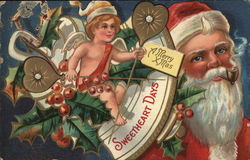 A Merry Xmas Santa Claus Postcard Postcard Postcard