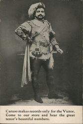 Singer Caruso Opera Postcard Postcard Postcard