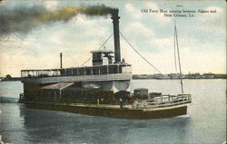 Old Ferry Boat Postcard