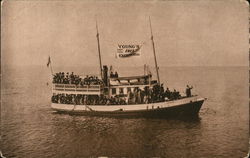 Young's Free Excursions Boats, Ships Postcard Postcard Postcard