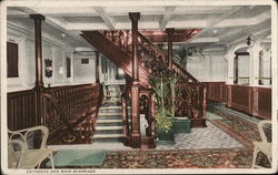 Entrance and Main Staircase Postcard