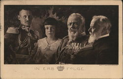 Succession of German Royalty Postcard