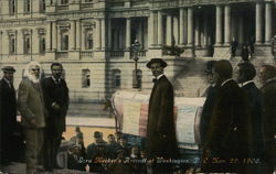 Ezra Meeker's arrival at Washington, DC, Nov. 29, 1906 Postcard