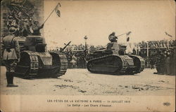 Les Fetes de la Victoire a Paris - 14 Juillet 1918 World War I Postcard Postcard Postcard