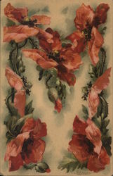 Letter "M" in Poppies Postcard